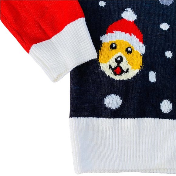 NEW H&M SANTA PAWS Holiday Christmas Sweater Men's Sz S / Womens Sz M - Picture 8 of 11